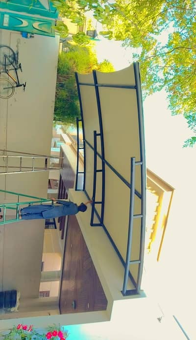 Parking shade for cars / Heat & waterproof shade / Pvc car porch shade