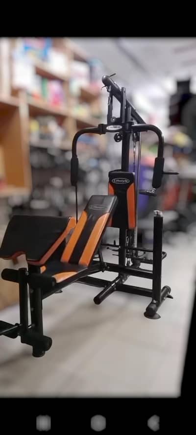 Multi gym home station butterfly chest bench press dumbbells dumbbell