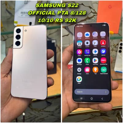 SAMSUNG S22 | OFFICIAL PTA APPROVED |  8GB RAM / 128GB STORAGE