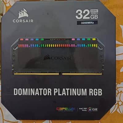Corsair Dominator platinum rgb Ram 16x2 32gb