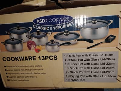 New Nonstick cookware set 12 piece