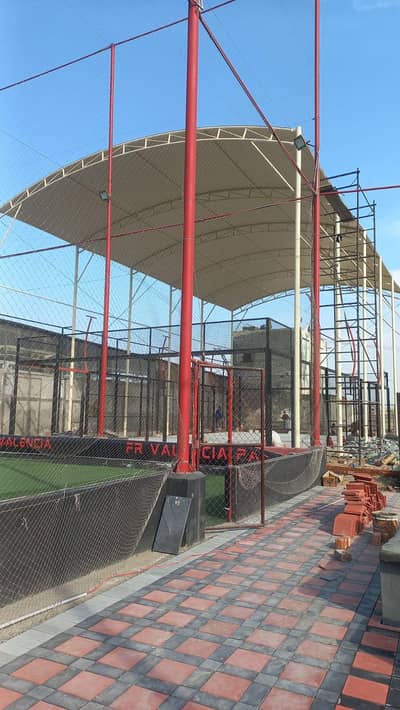 Padel court Stadium canopy, Dome shade, Wall mount, Car porch, Awnings