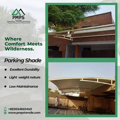 Car parking structure / Tensile garage shade / Awnings / Canopy porch