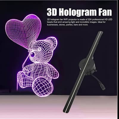 3d Hologram projection fan