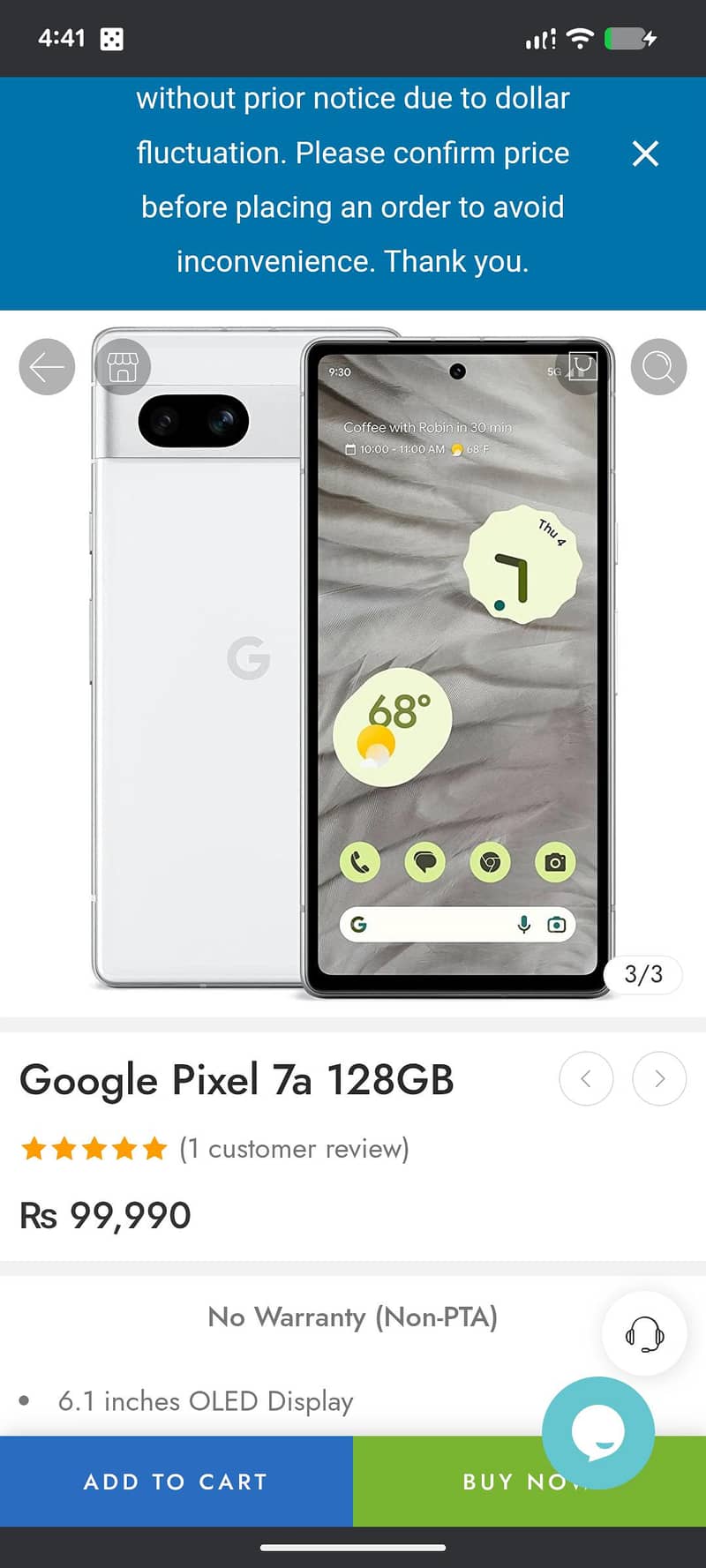 Google pixel 7a 1