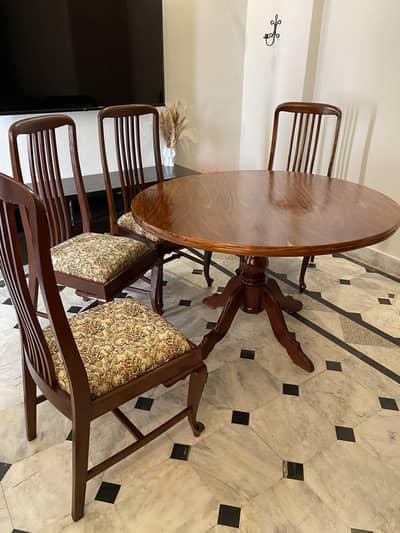 Dining table and chair set (Sheesham)