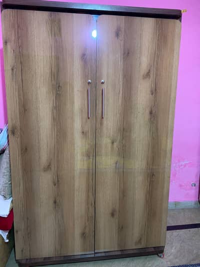 Double door cupboard almari wardrobe