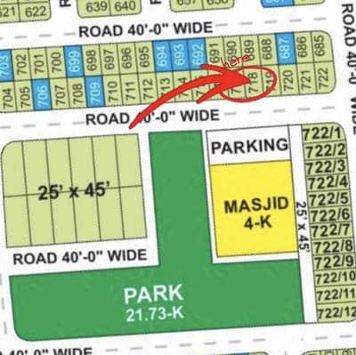 PARK FACING 5 MARLA PLOT GROUND LEVEL