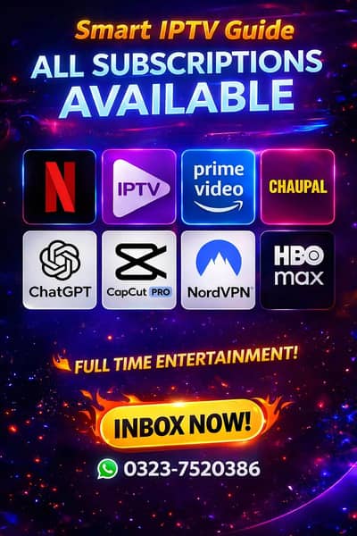 All IPTV Available Opplex IPTV, Starshare IPTV, Mega, Geo ,Trex