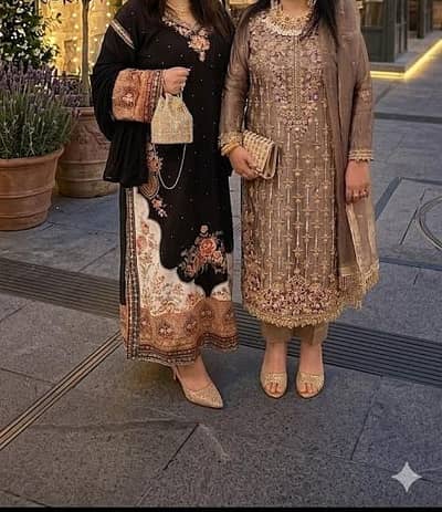 formal wear in size medium both dresses for sale bahria