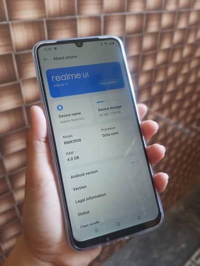 Realme note 60 x , 4-128 GB