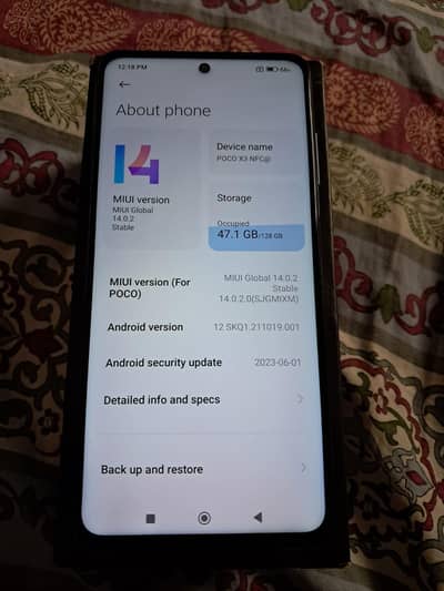 poco x3 6/128 nfc official pta approved