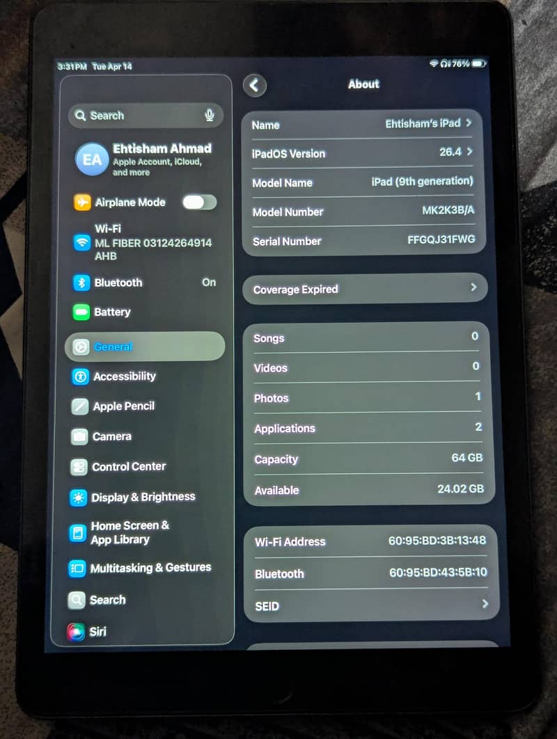 ipad 9th generation 1