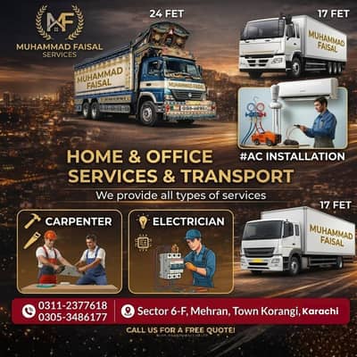 Mover & Packer Service Loader Unloader House Shifting Karachi