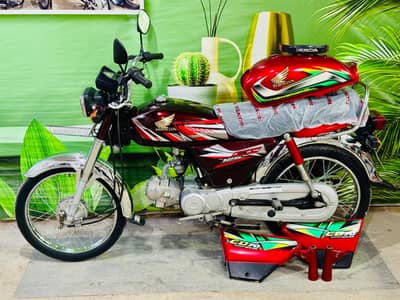 HONDA 70 22 MODEL ISLAMABAD NUMBER  double saman