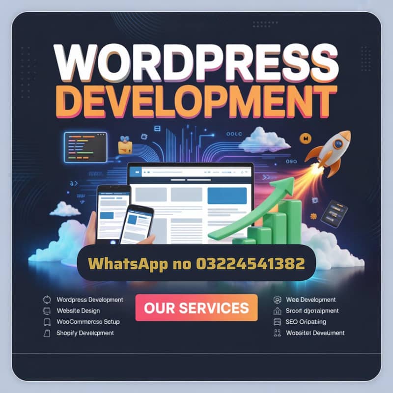 Wordpress Development, Web Design development, Website Design, Shopify 1