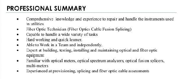 Fiber networking job required