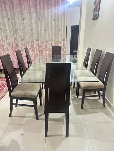 Dinning table with 8 chairs
