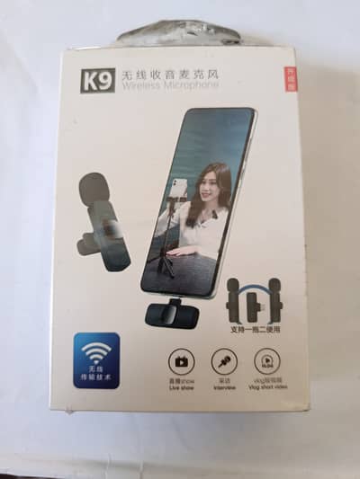  K9 Wireless Lavalier Microphone – Perfect for Vlogging & Interview