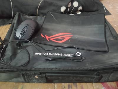Mouse + Mouse Pad + Laptop Bag