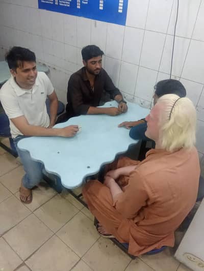 Fast food table with chairs