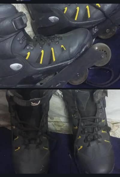 Skating Shoes_Rubber Wheels | Smooth Ride | Minor Fix Needed