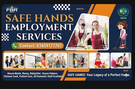 Maids / House Maids / cook / House chef / Baby Sitter maid available