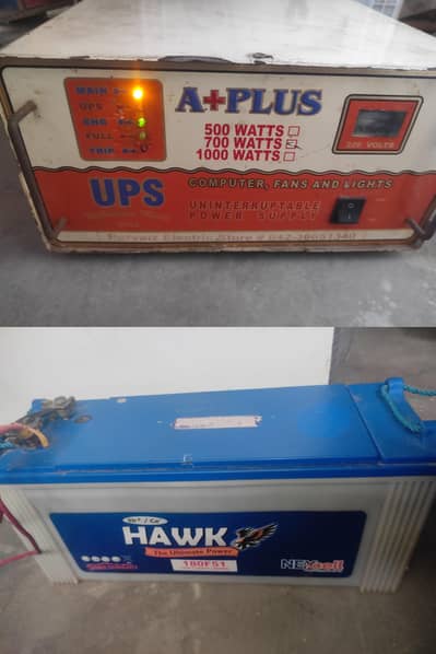 Hawk battery + ups A+ plus  copper transformer working
