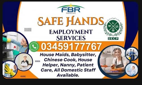 Maids / House Maids / cook / House chef / Baby Sitter maid available