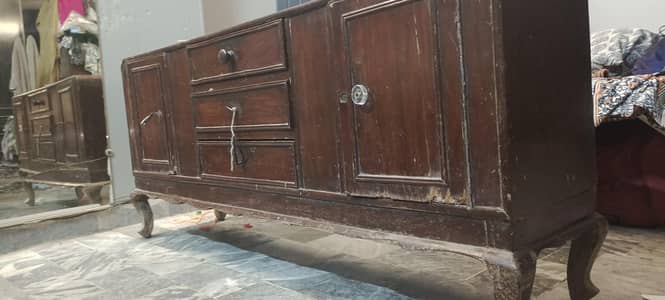 table with cabinet