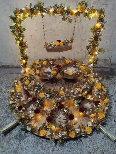 Light Mehndi Thall Golden color