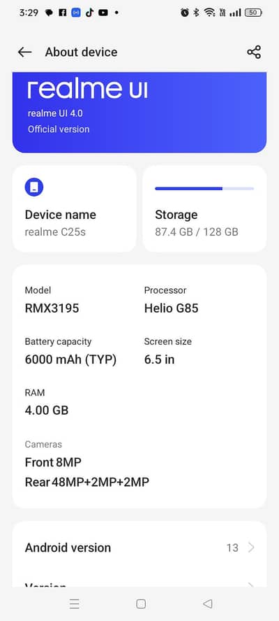 Realme c25s With Box