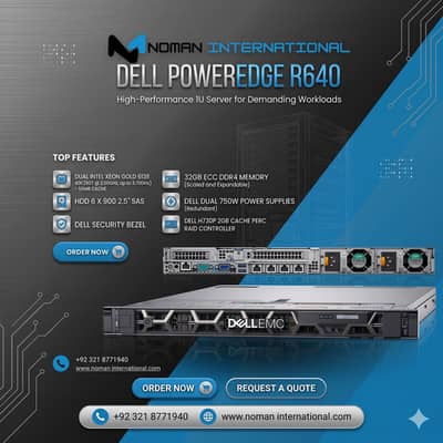 Dell PowerEdge R640 | Dual Xeon Gold 6138 (40C/80T) | 32GB RAM | SAS