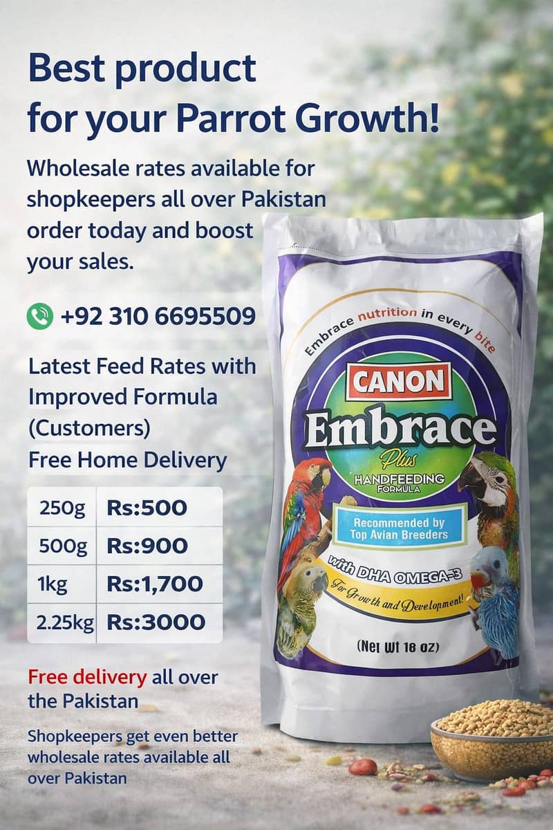 Premium Parrot Food | Handfeeding Formula for Growth | Bird Food 0