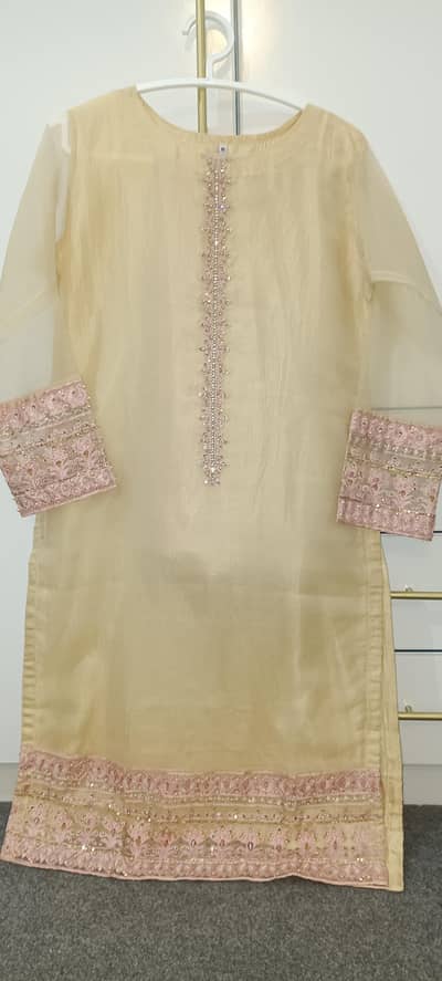 formal dress, wedding collection, 3pc  long shirt style