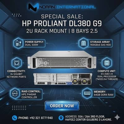 HP PROLIANT DL 380 GEN 9 | Server | Dual Intel Xeon E5-2650 V4 24C/4