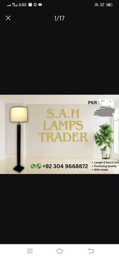 Floor lamp/standing lamp/lamp/customised lamp