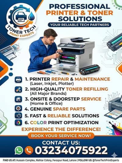 Best Printer Repairing and Toner Refilling Services