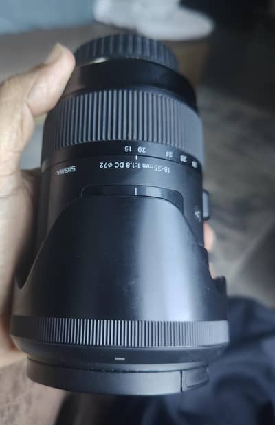 Sigma 18-35mm  f 1.8 lens (canon)