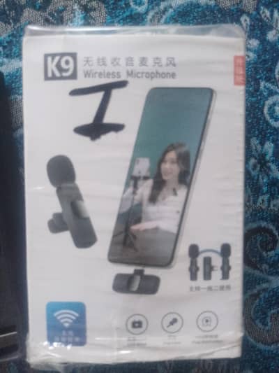 K9 Dual Wireless Microphone (2 Mic – 3 in 1 Connector Kit)