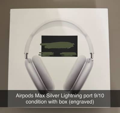 Airpods max white with box