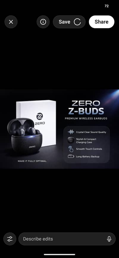 zero life style earbuds wireless headphones