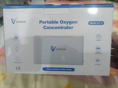 VARON Portable Oxygen Concentrator NT-5 (Brand New, Unused) with Batte