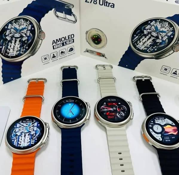 Super Amoled Display Z 78  Original Premium Smart Watch description USA Original Z78 Ultra Smart Watch - 1.52" Large AMOLED Smartwatch Display, Bluetooth Calling SMARTWATCH Fitness Tracker (Multi-Color Options) smart watch