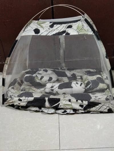 baby Bed set With Cover net and 3 pillows