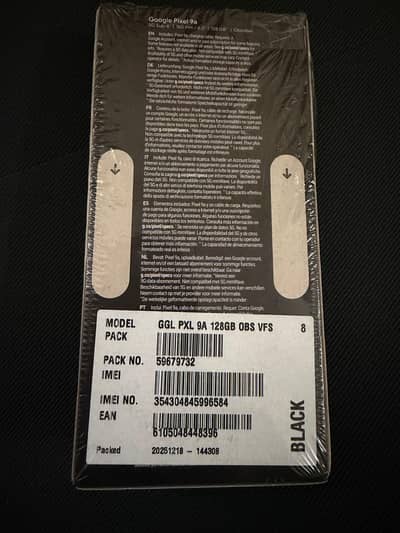 Google pixel 9a box pack
