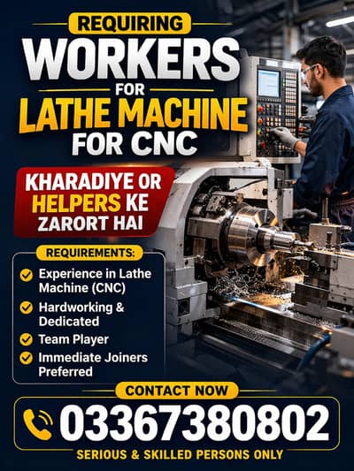 Lathe machine workers | CNC machinist