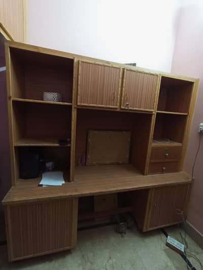 Study Table with Book Rack & Locker