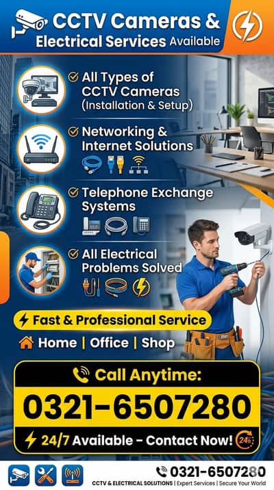 Complete CCTV Solution – Cameras + Installation