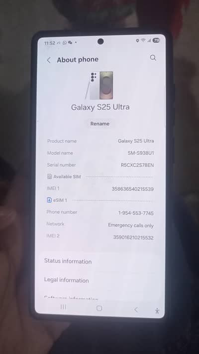 Samsung S25 Ultra (Non Pta)